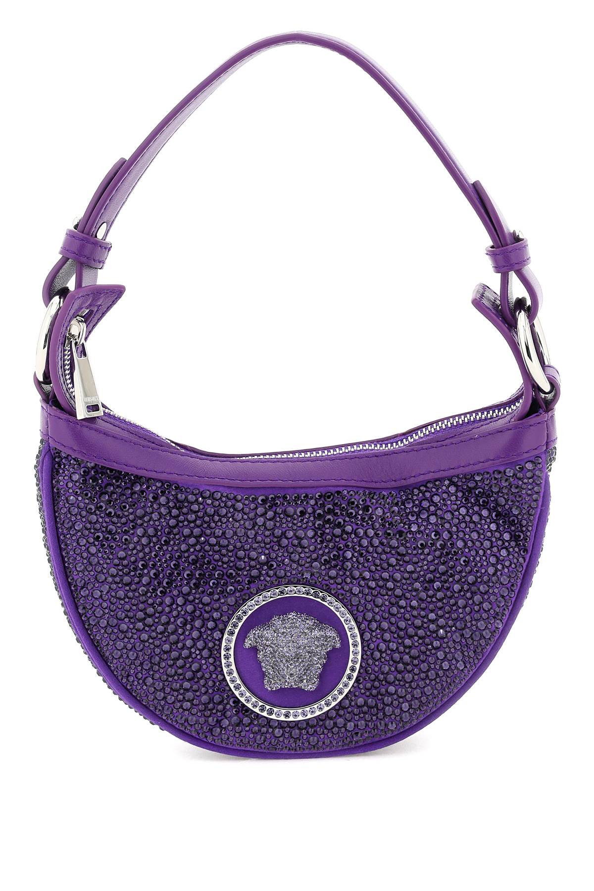 Versace 'repeat' crystal mini hobo bag