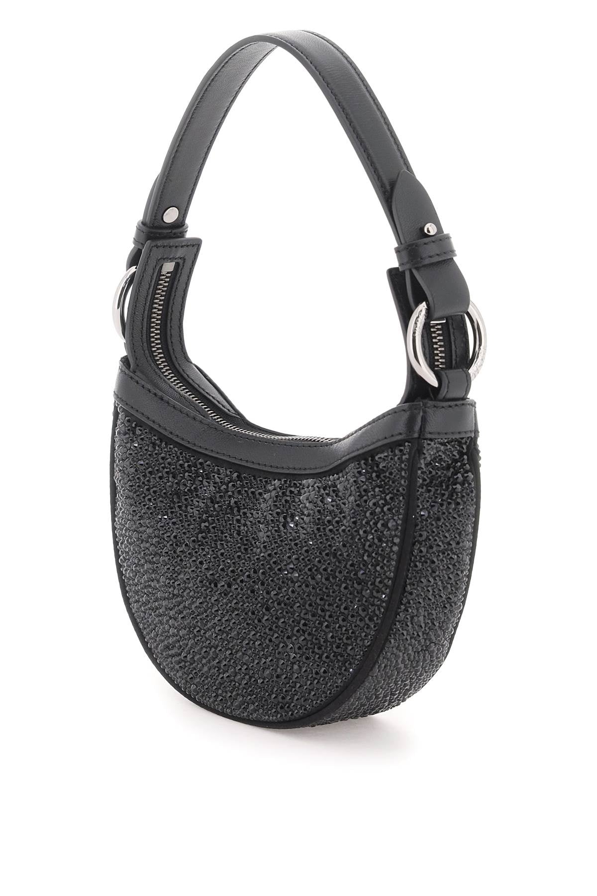 Versace 'repeat' crystal mini hobo bag