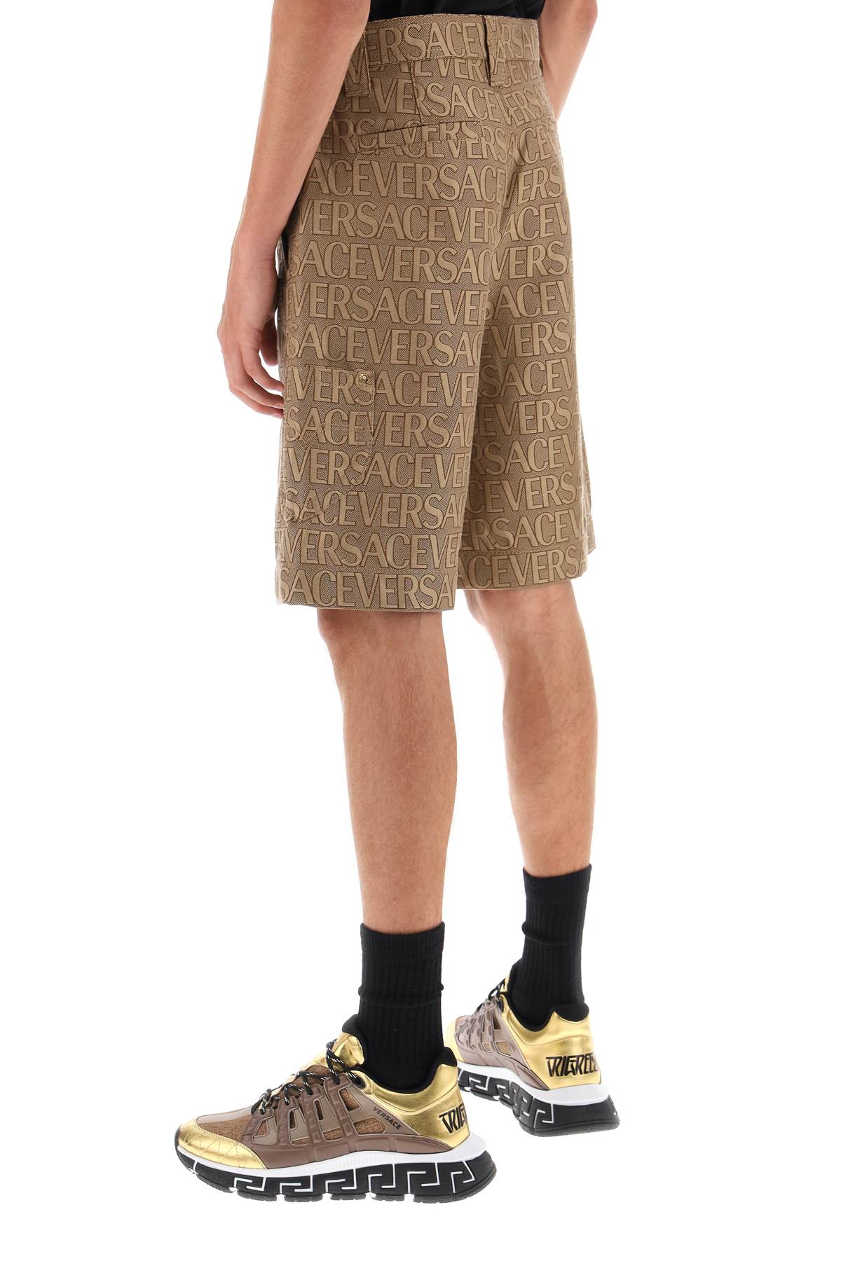 Versace versace allover shorts