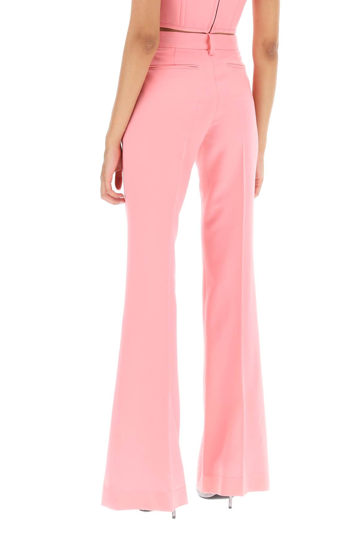 Versace low waisted flared trousers