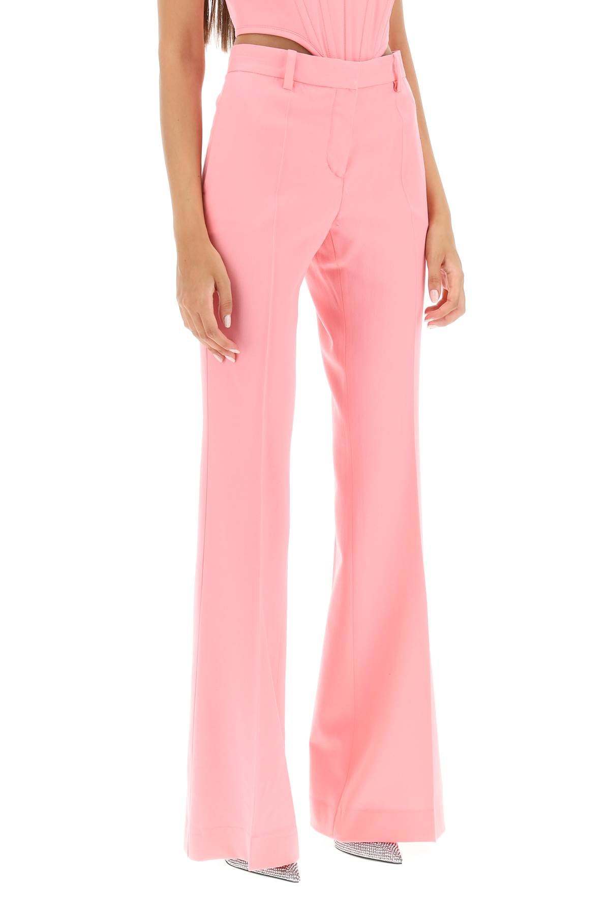 Versace low waisted flared trousers