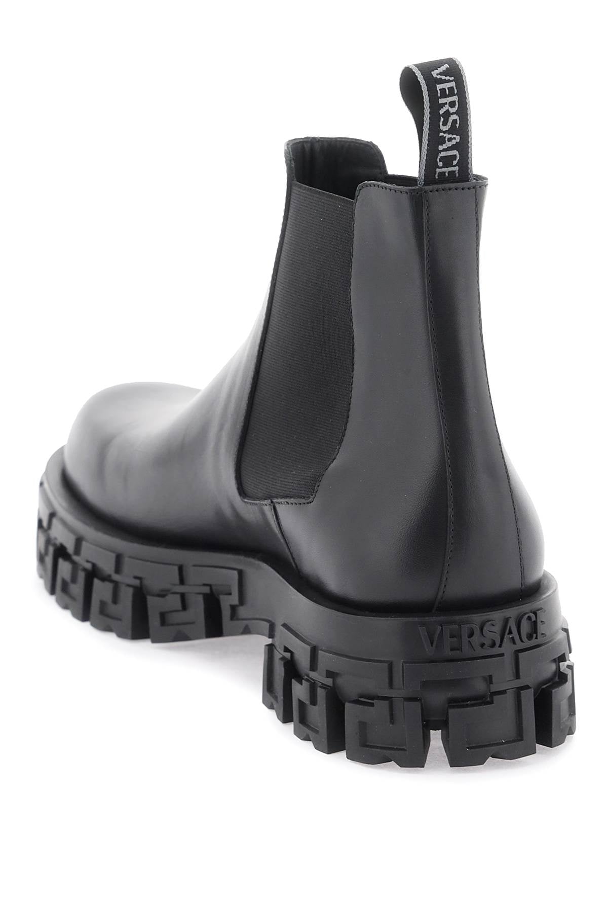 Versace 'greca portico' chelsea boots