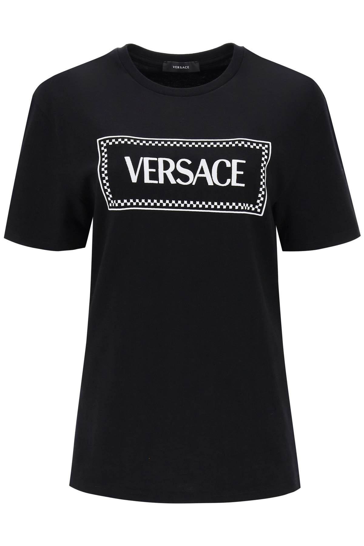 Versace t-shirt with logo embroidery