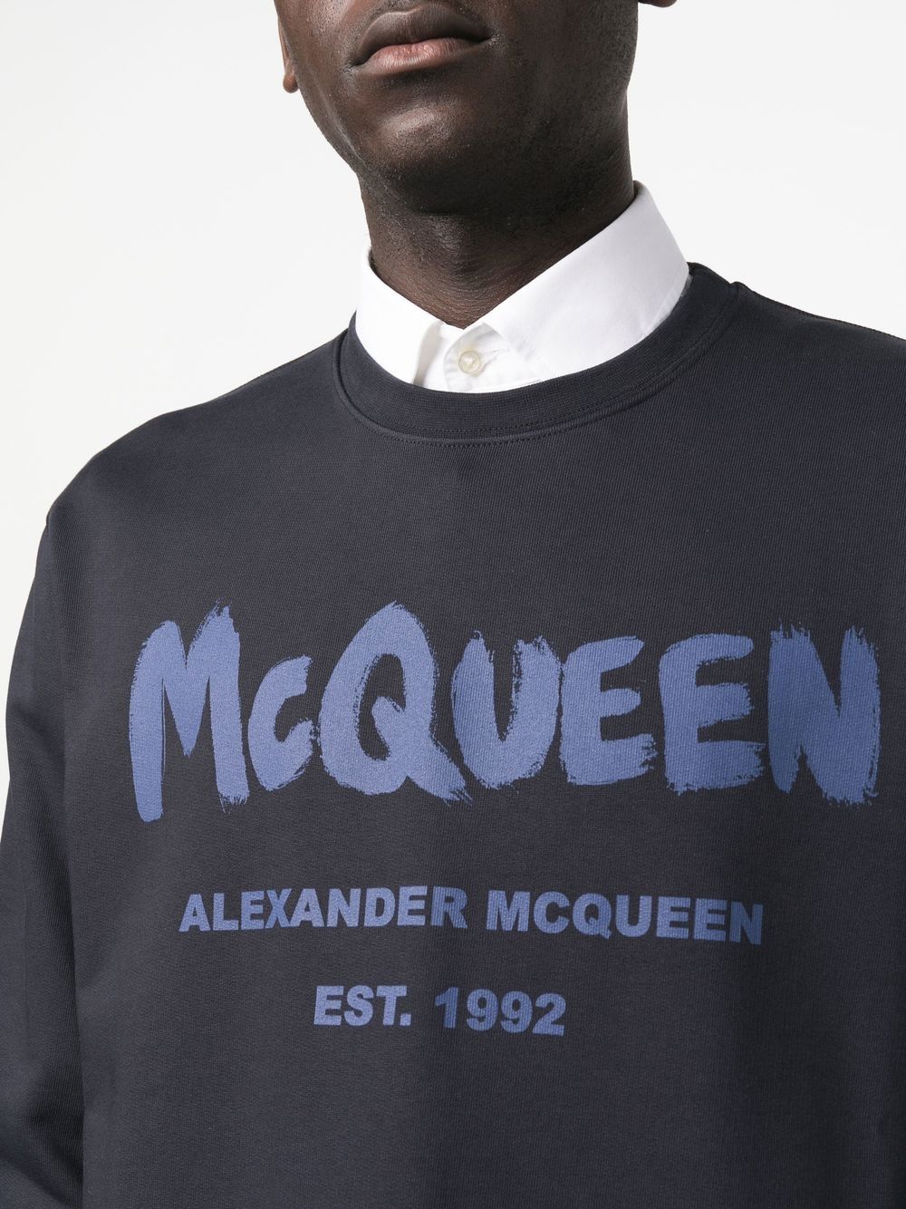 Alexander McQueen Sweaters Blue