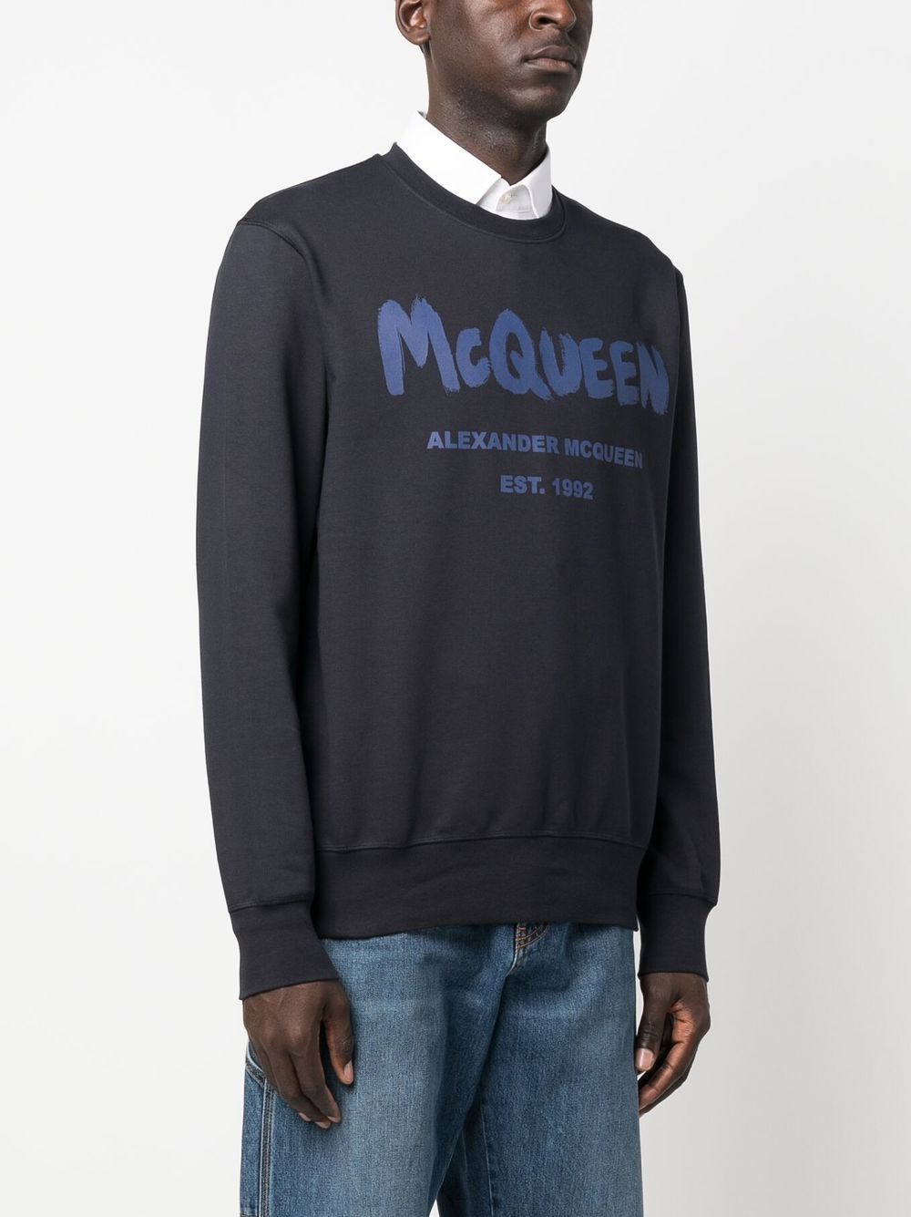 Alexander McQueen Sweaters Blue