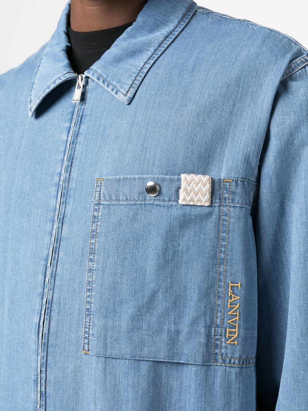 Lanvin Shirts Clear Blue