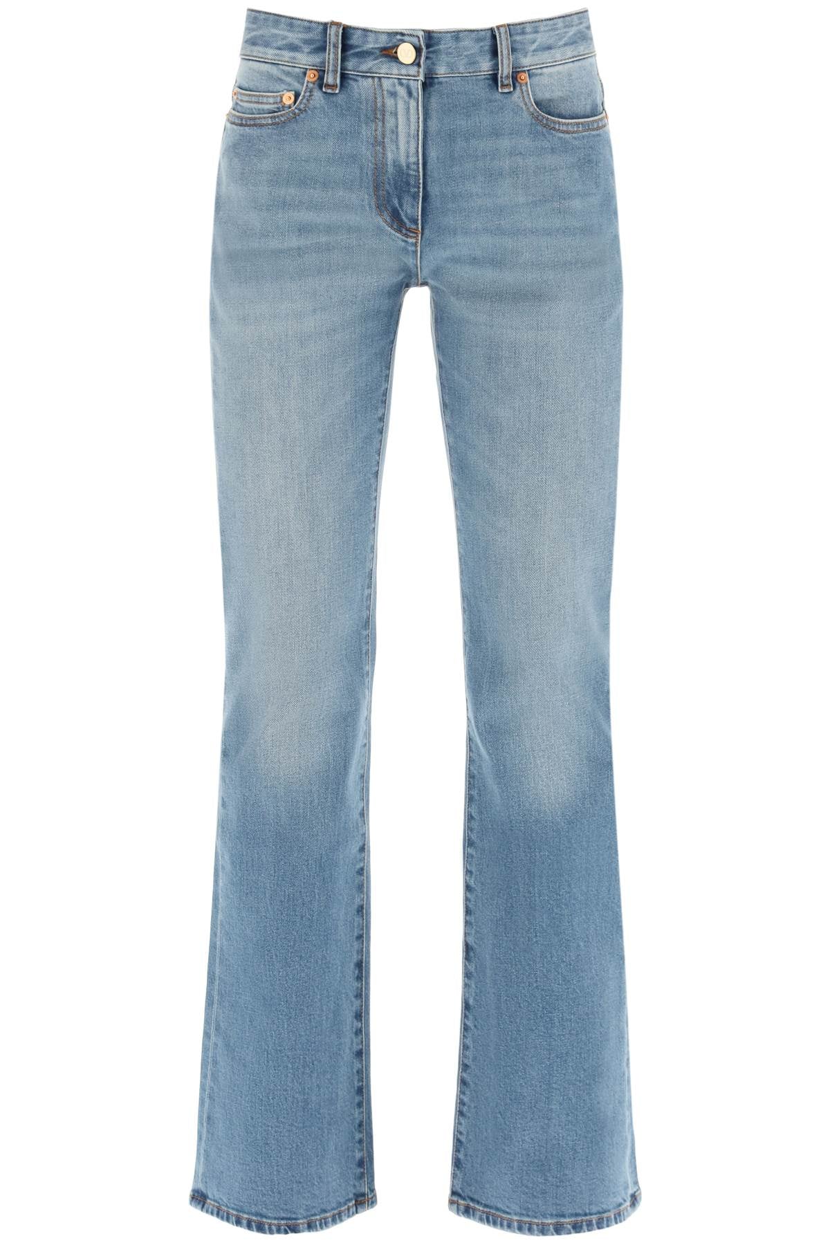 Valentino vlogo chain flared jeans