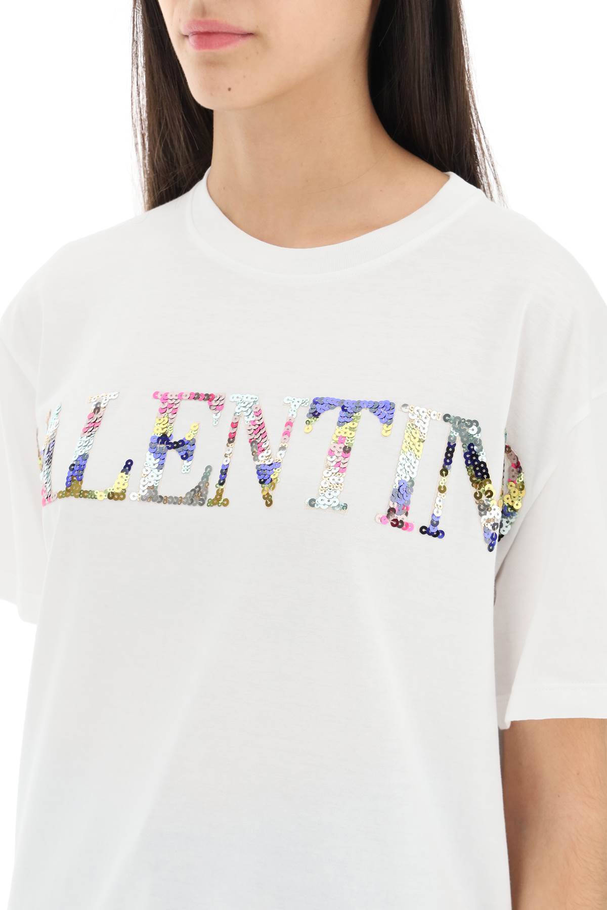 Valentino sequined logo t-shirt