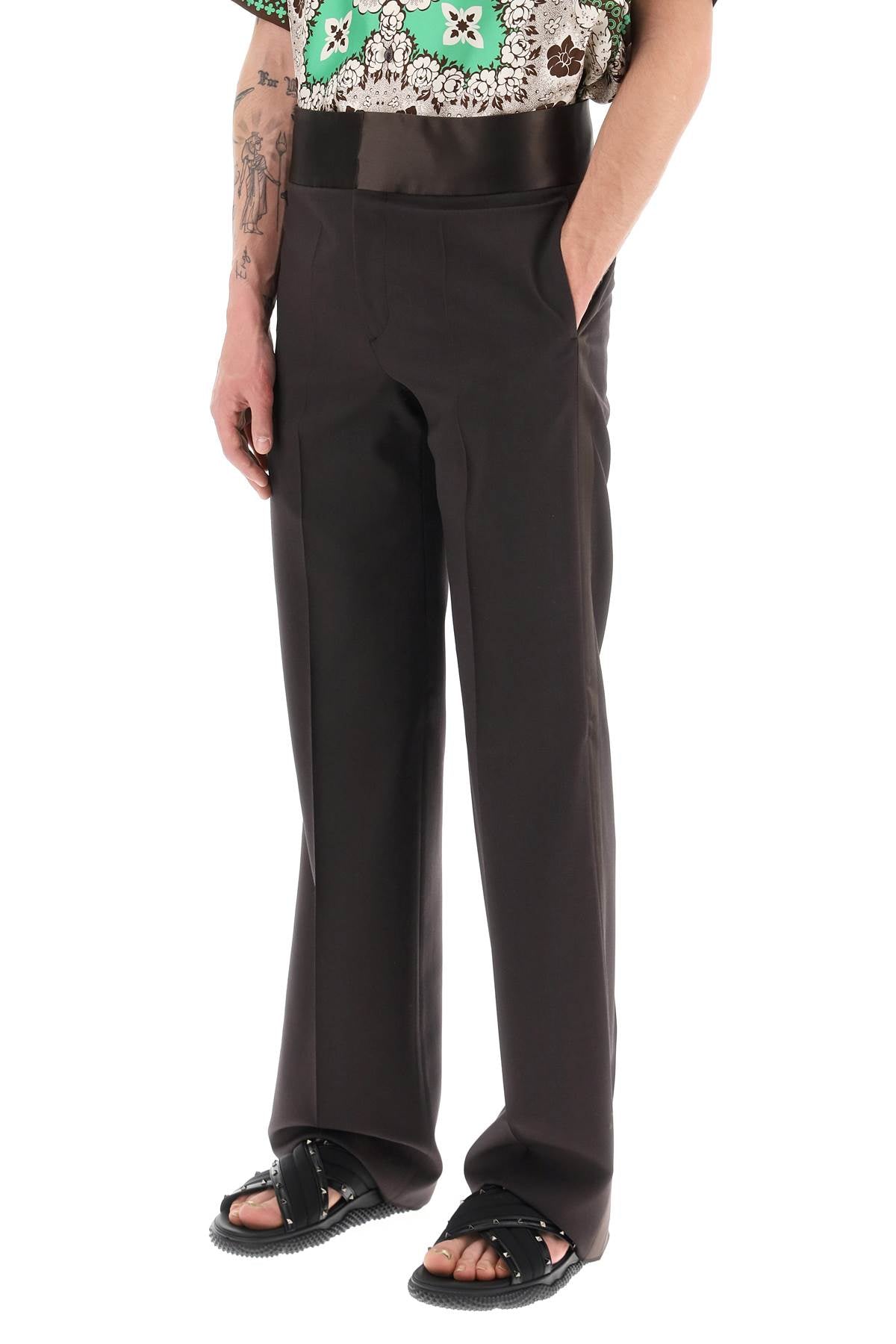 Valentino wool tuxedo trousers