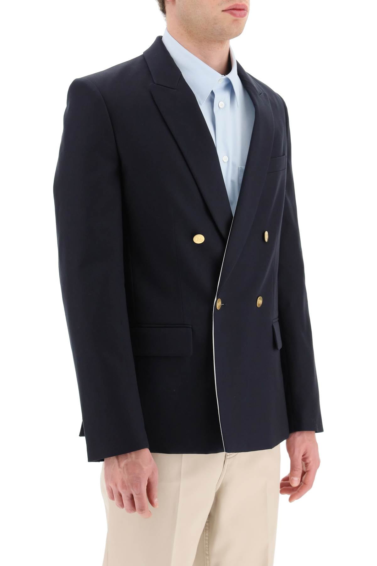 Valentino drouble-breasted blazer with rear vents