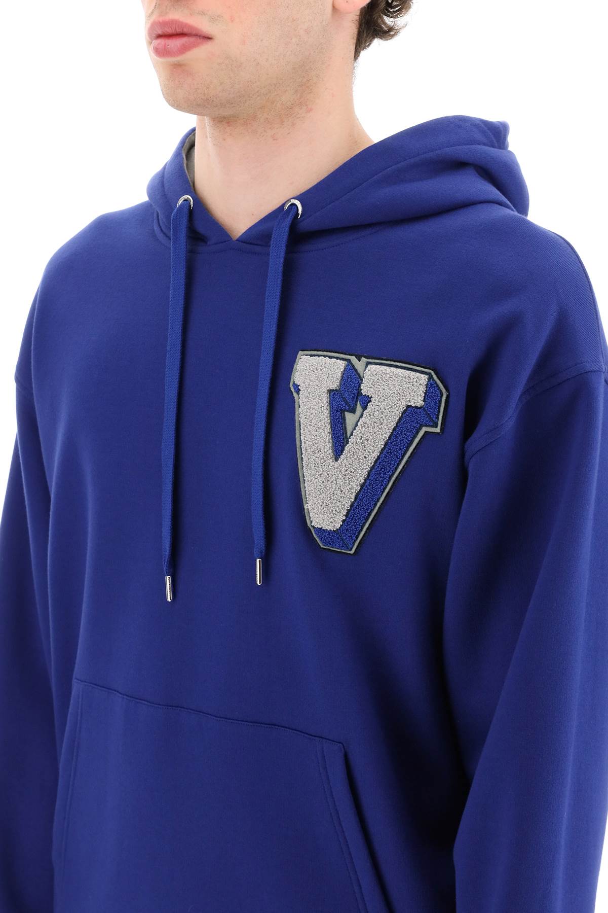 Valentino hoodie with v-3d logo patch