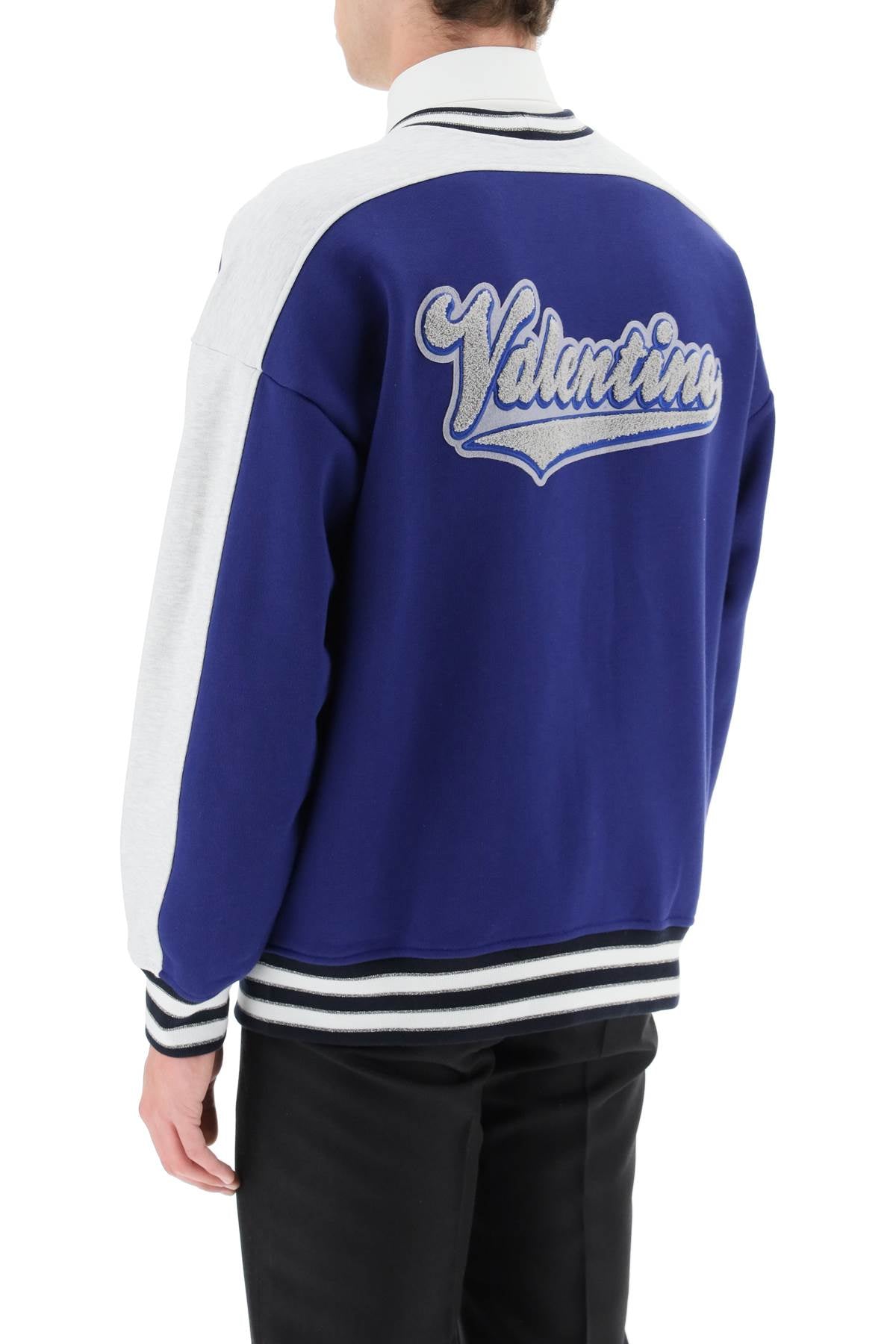 Valentino v crew  jersey cardigan