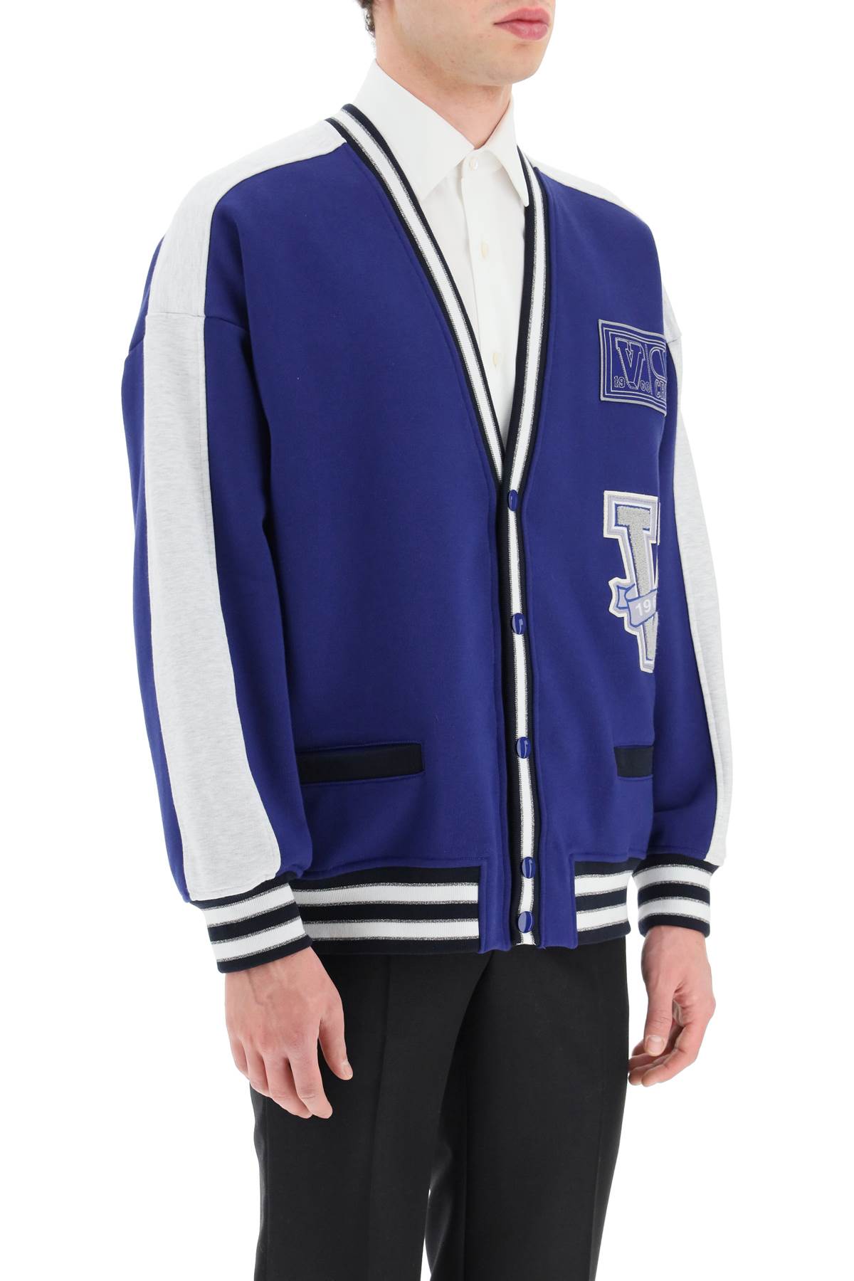 Valentino v crew  jersey cardigan