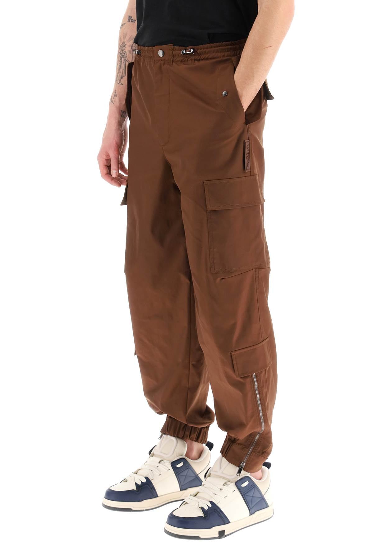 Valentino cargo pants with zippered ankle