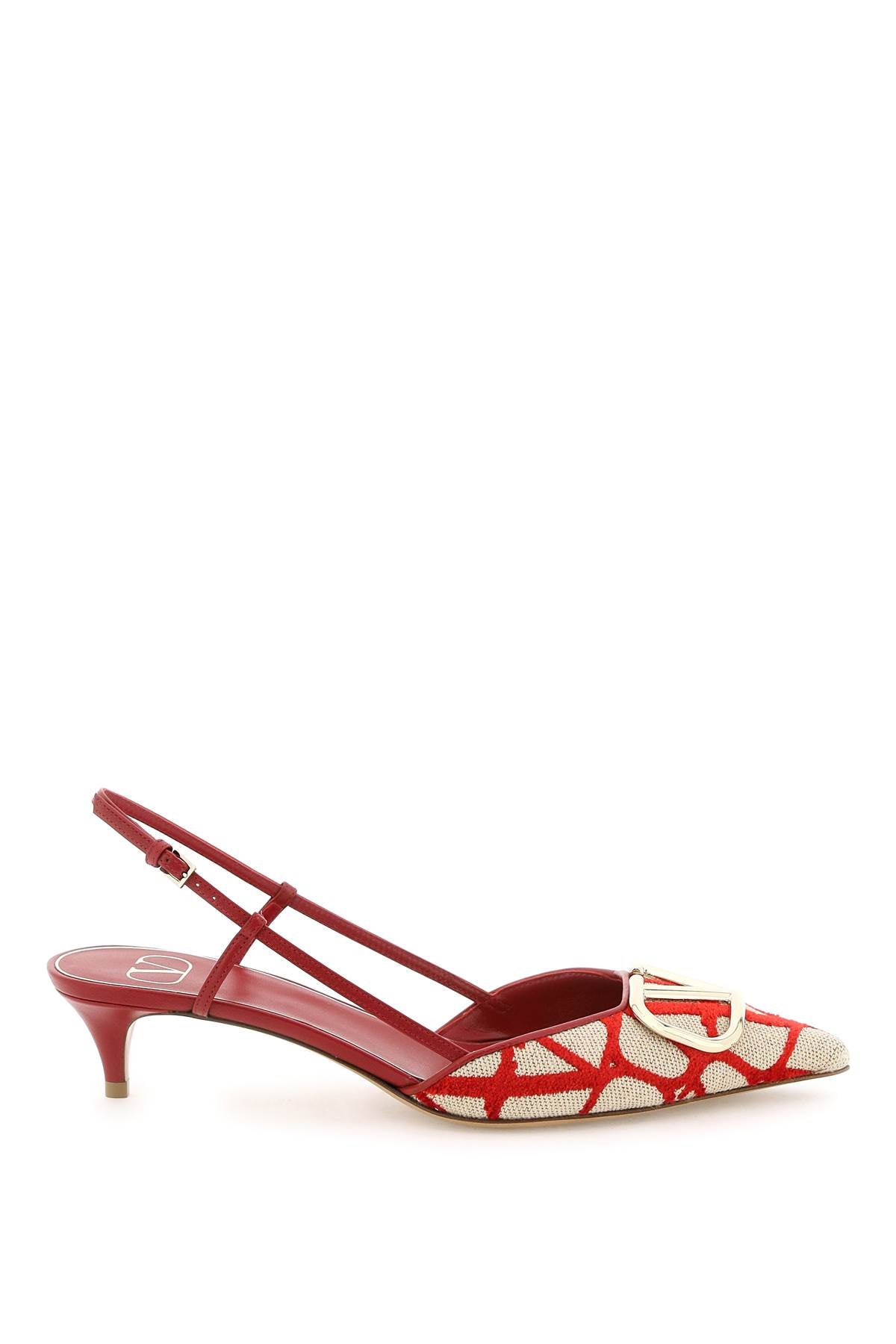 Valentino garavani 'toile iconographer' slingback pumps