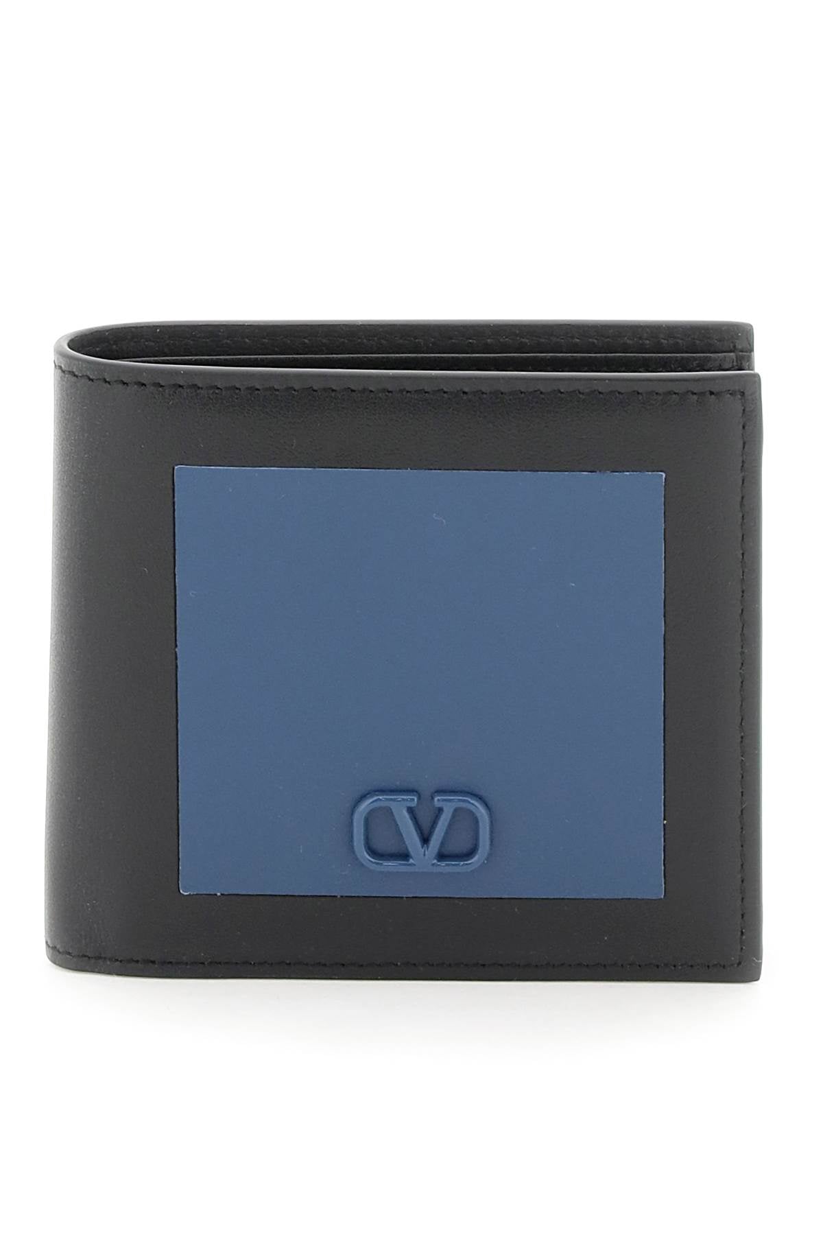 Valentino garavani bifold leather wallet