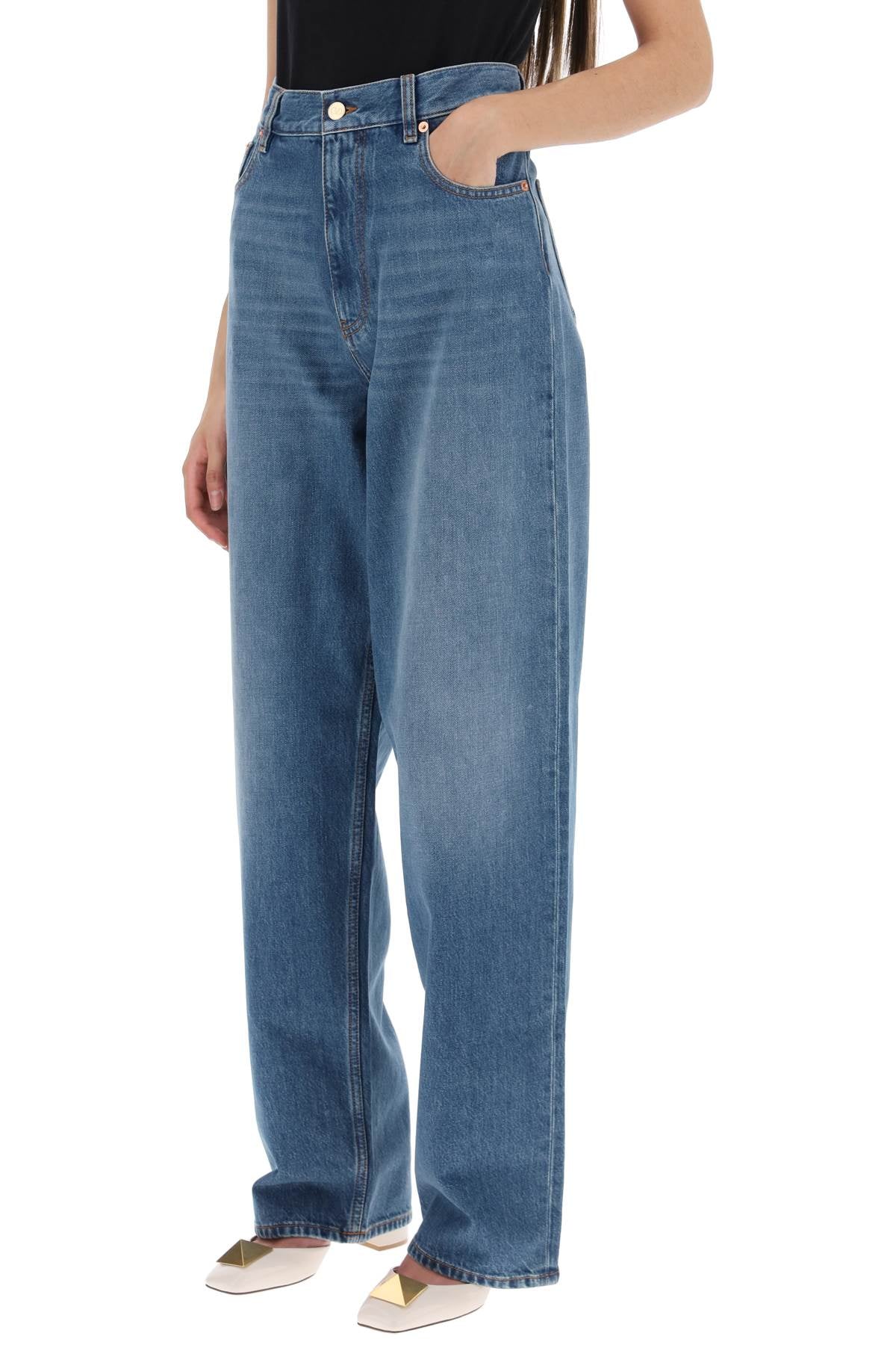 Valentino garavani loose jeans with straight cut