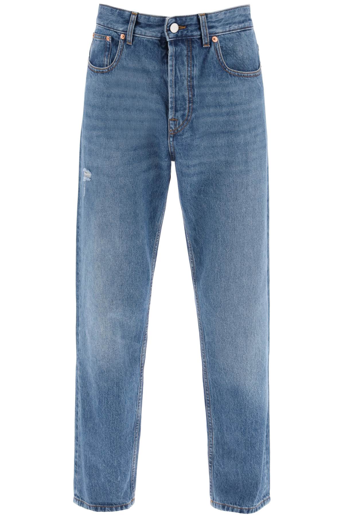 Valentino garavani tapered jeans with medium wash