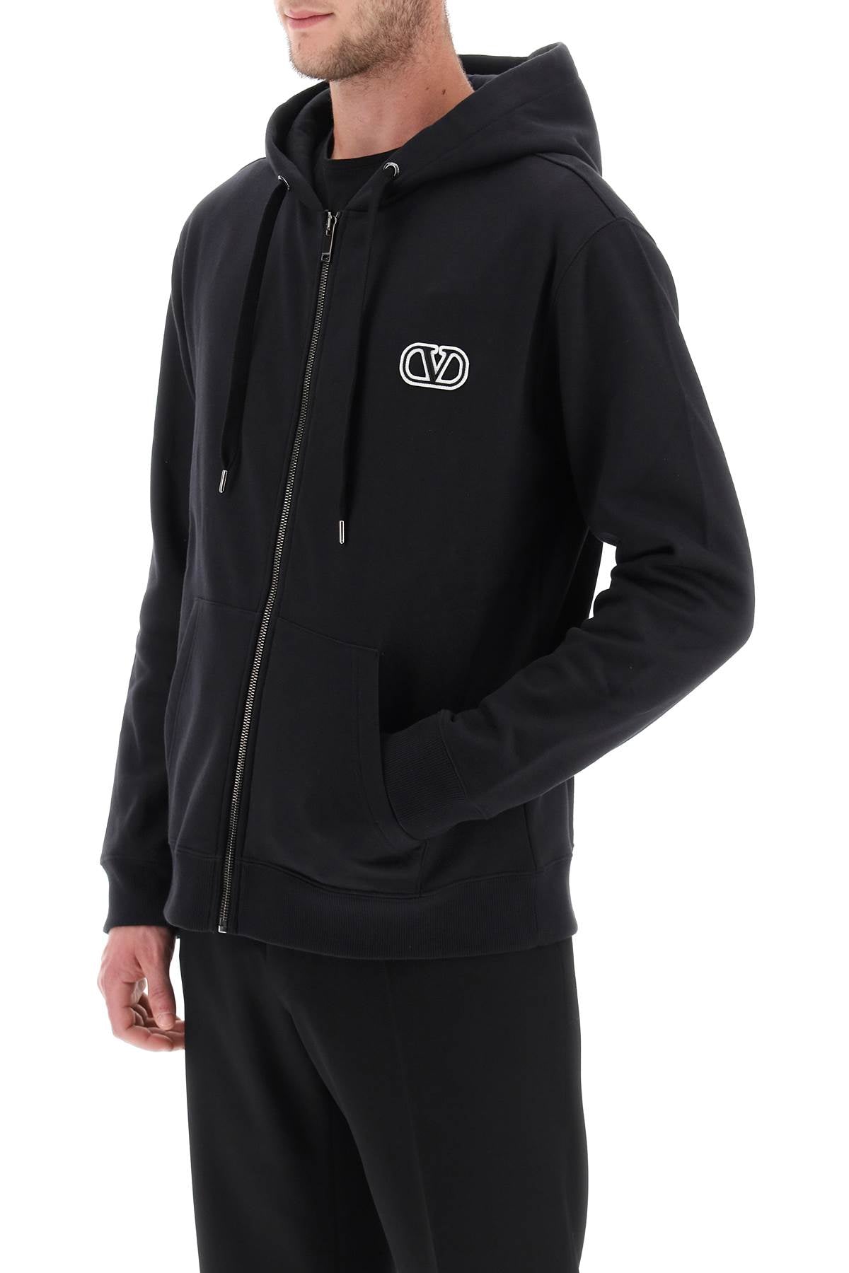 Valentino garavani vlogo full zip hoodie