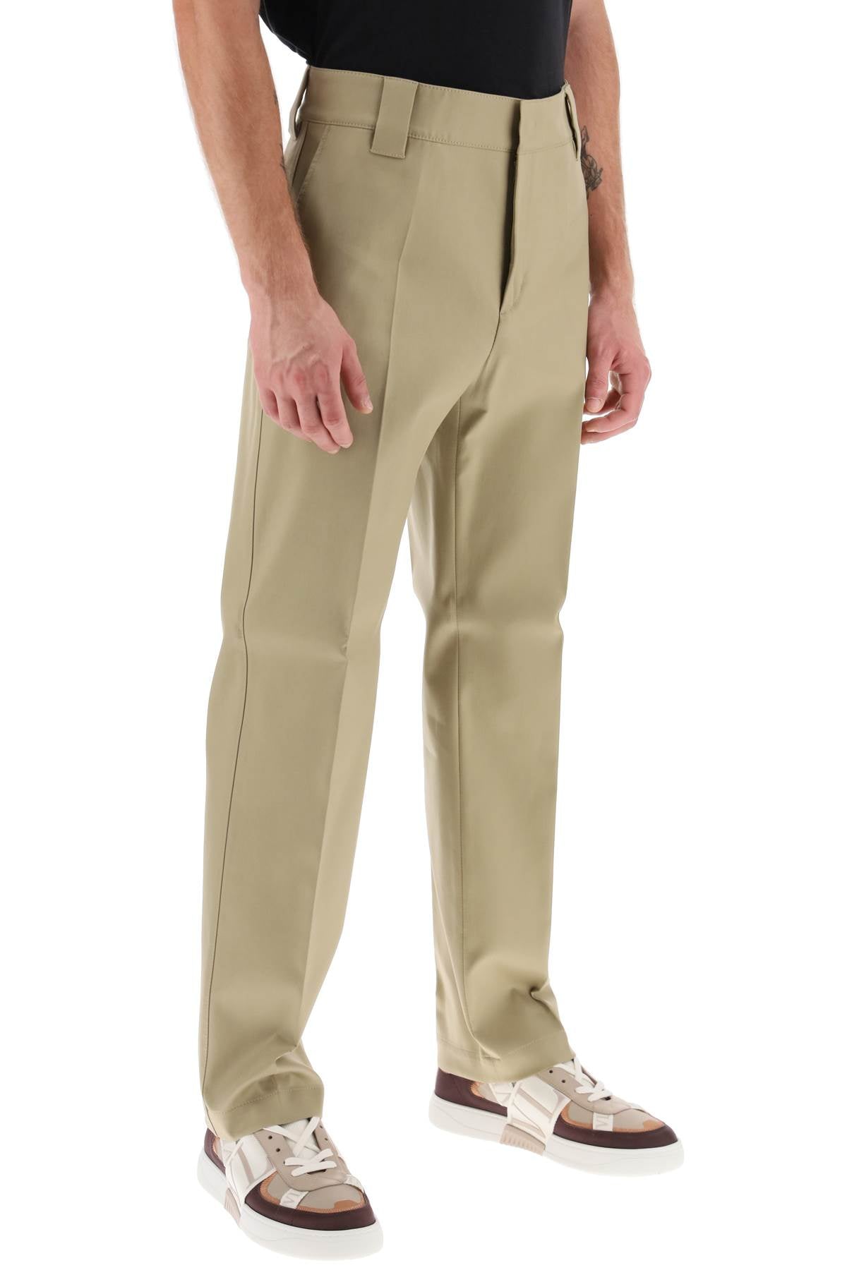 Valentino garavani cotton chino pants