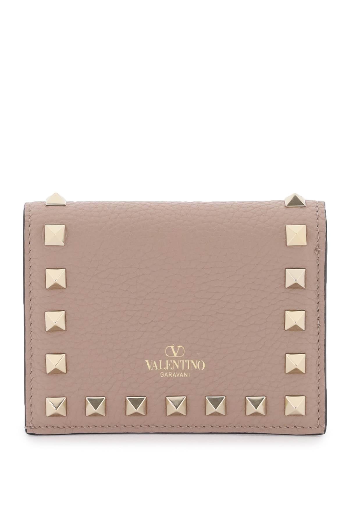 Valentino garavani rockstud leather small wallet