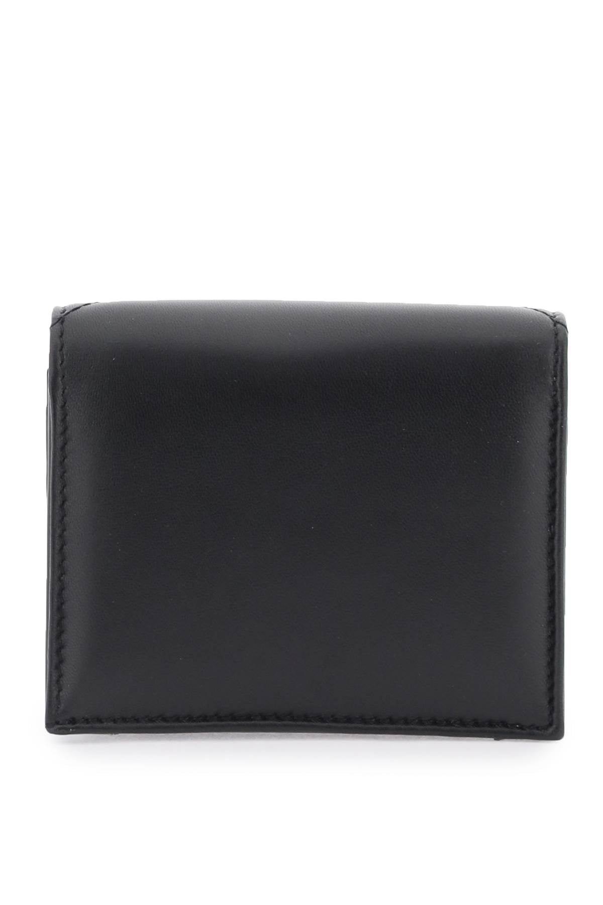 Valentino garavani roman stud small wallet in nappa leather