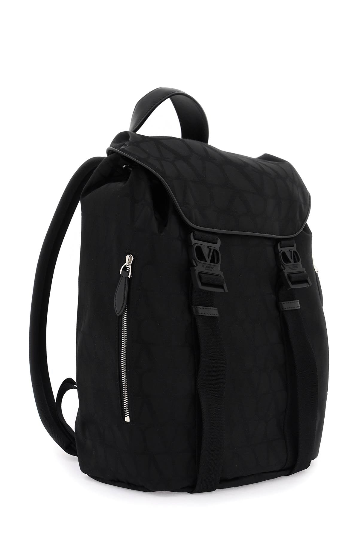 Valentino garavani black iconographe backpack