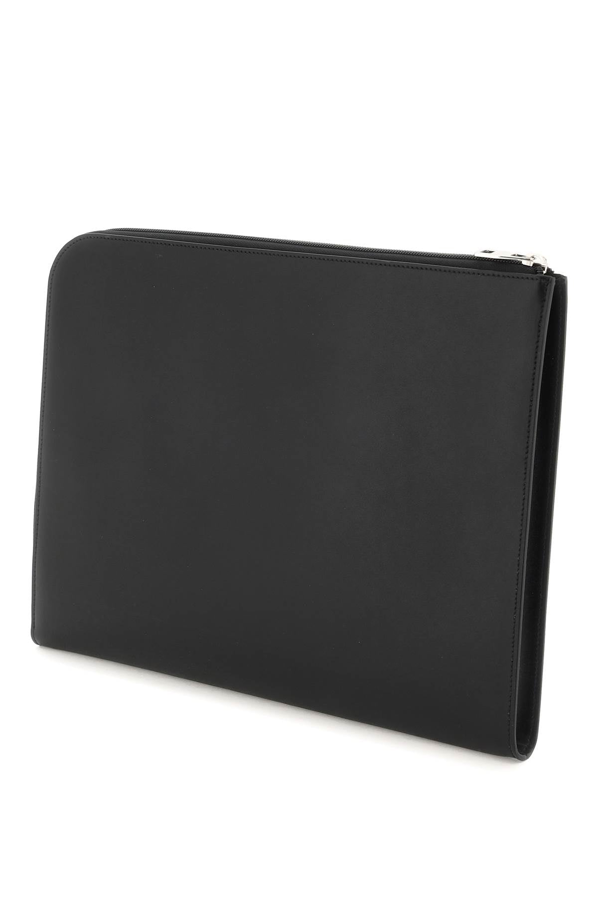 Alexander mcqueen 'mcqueen graffiti' leather document holder pouch