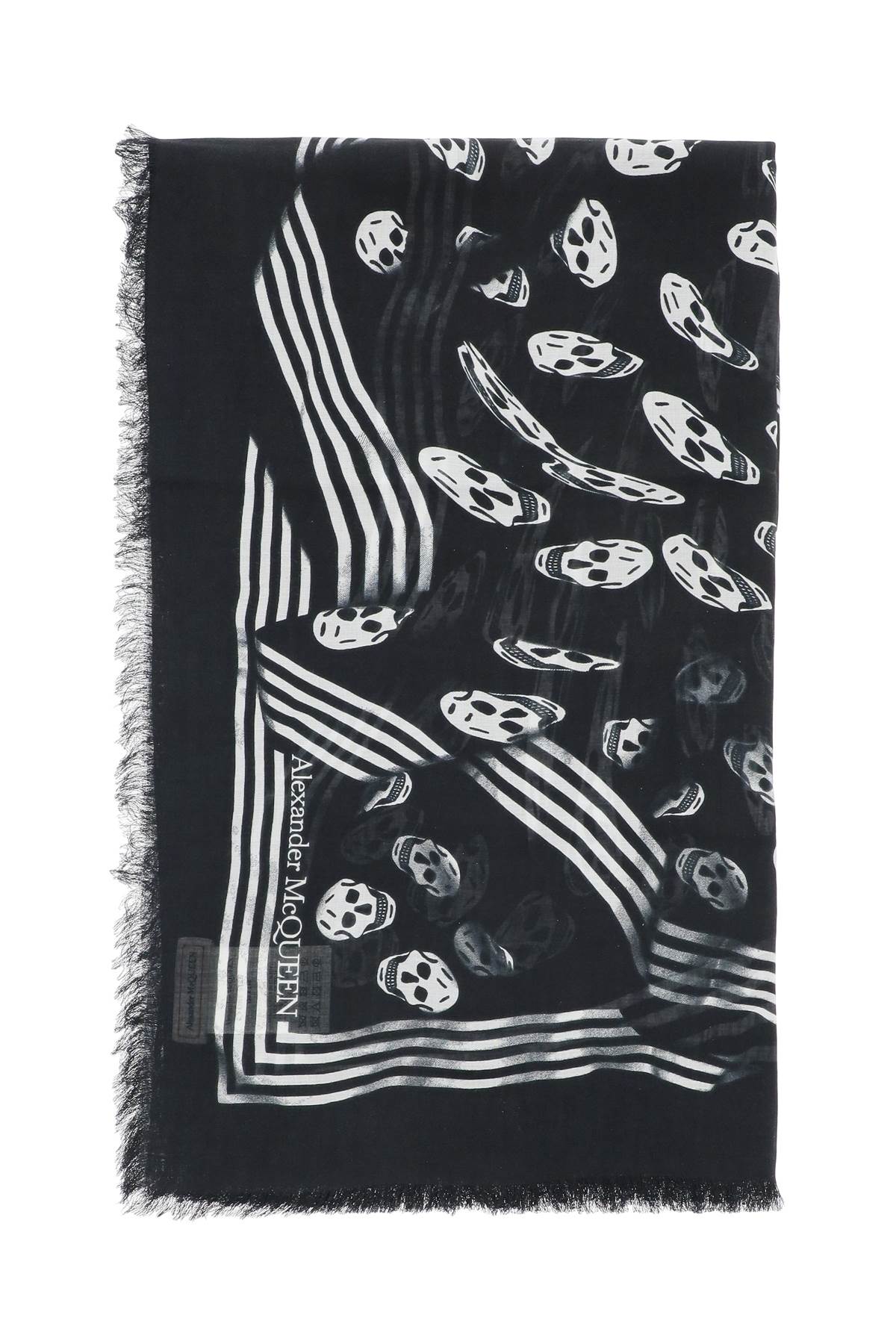 Alexander mcqueen vortex print biker scarf