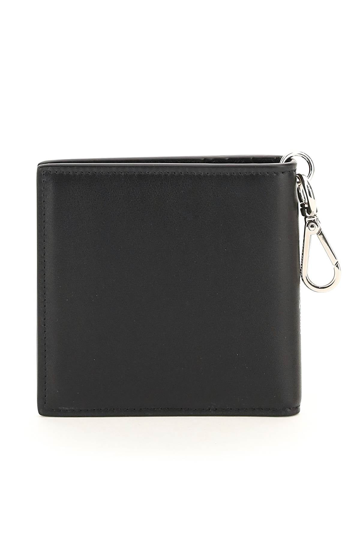 Alexander mcqueen squared billfold with snap-hook