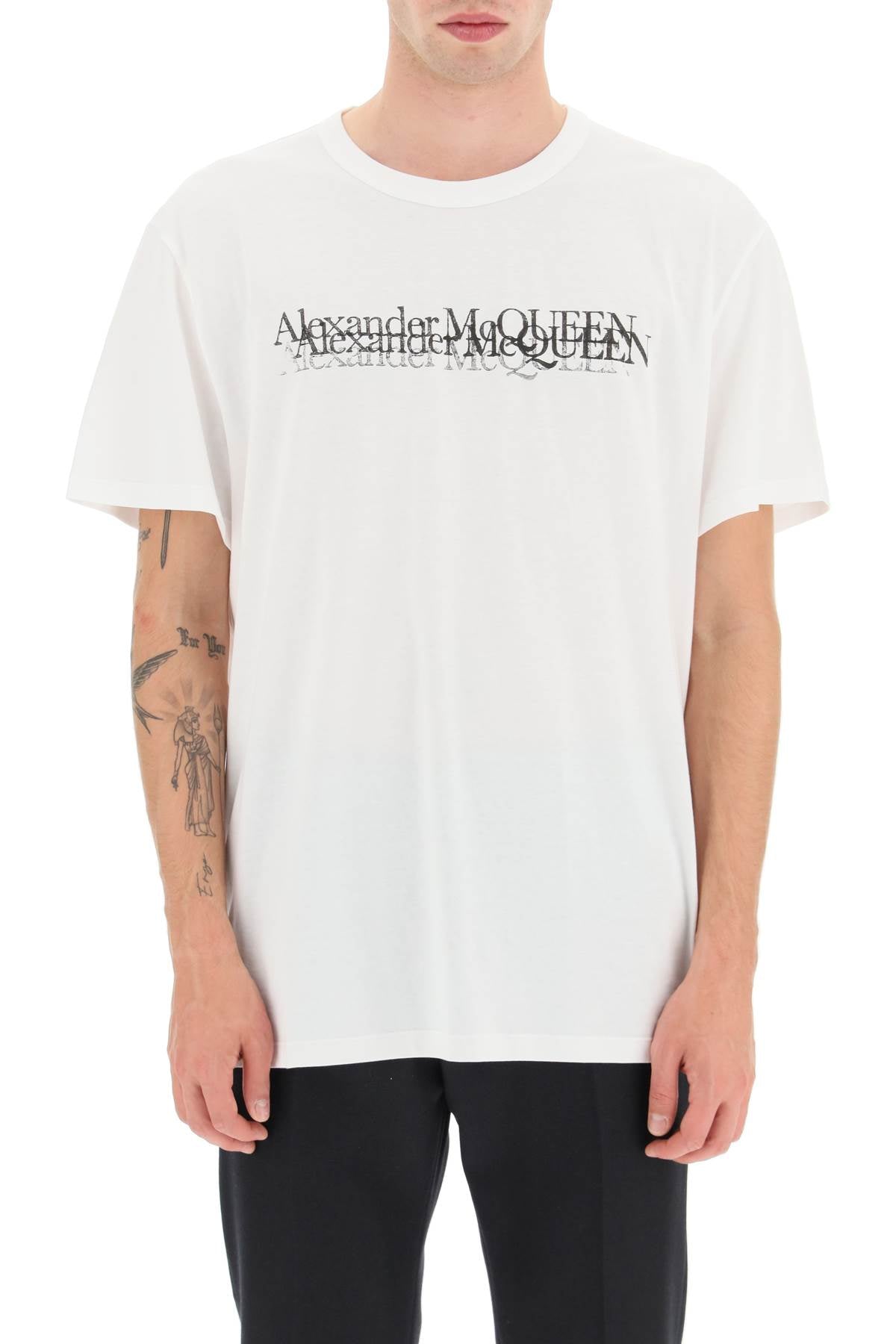 Alexander mcqueen mcqueen logo stamp t-shirt