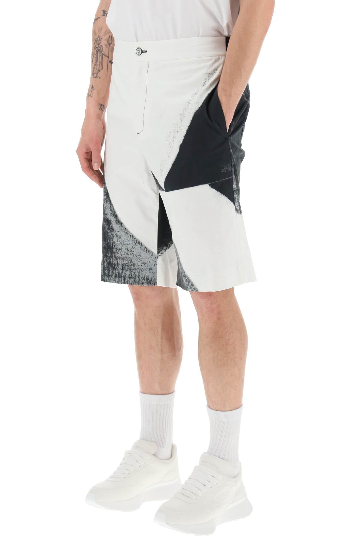 Alexander mcqueen brushstroke shorts