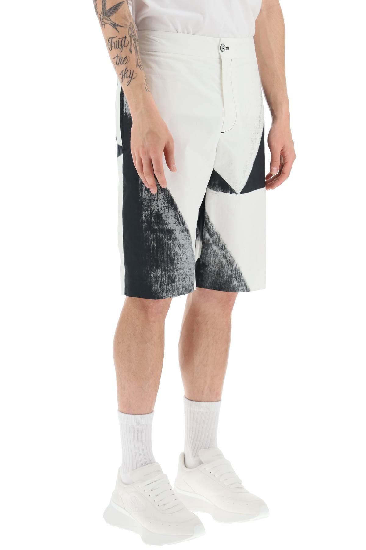 Alexander mcqueen brushstroke shorts