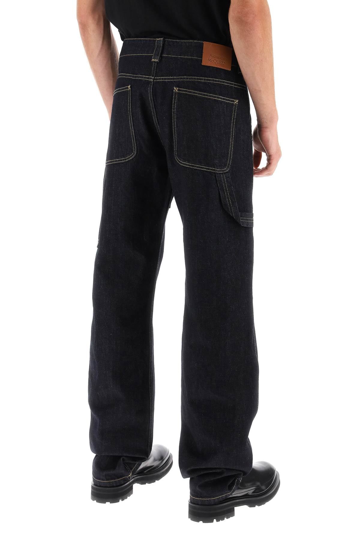 Alexander mcqueen loose jeans with straight cut