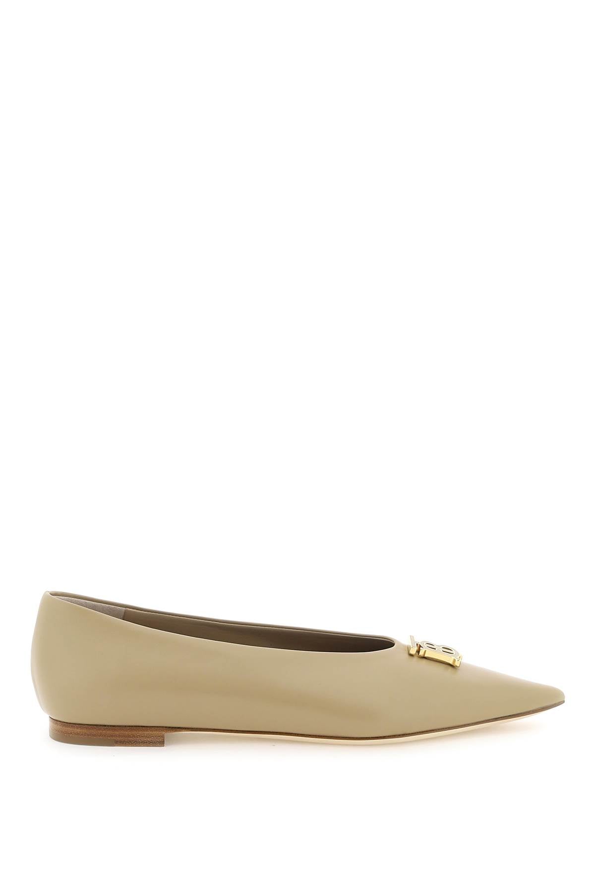 Burberry pointed leather ballet flats