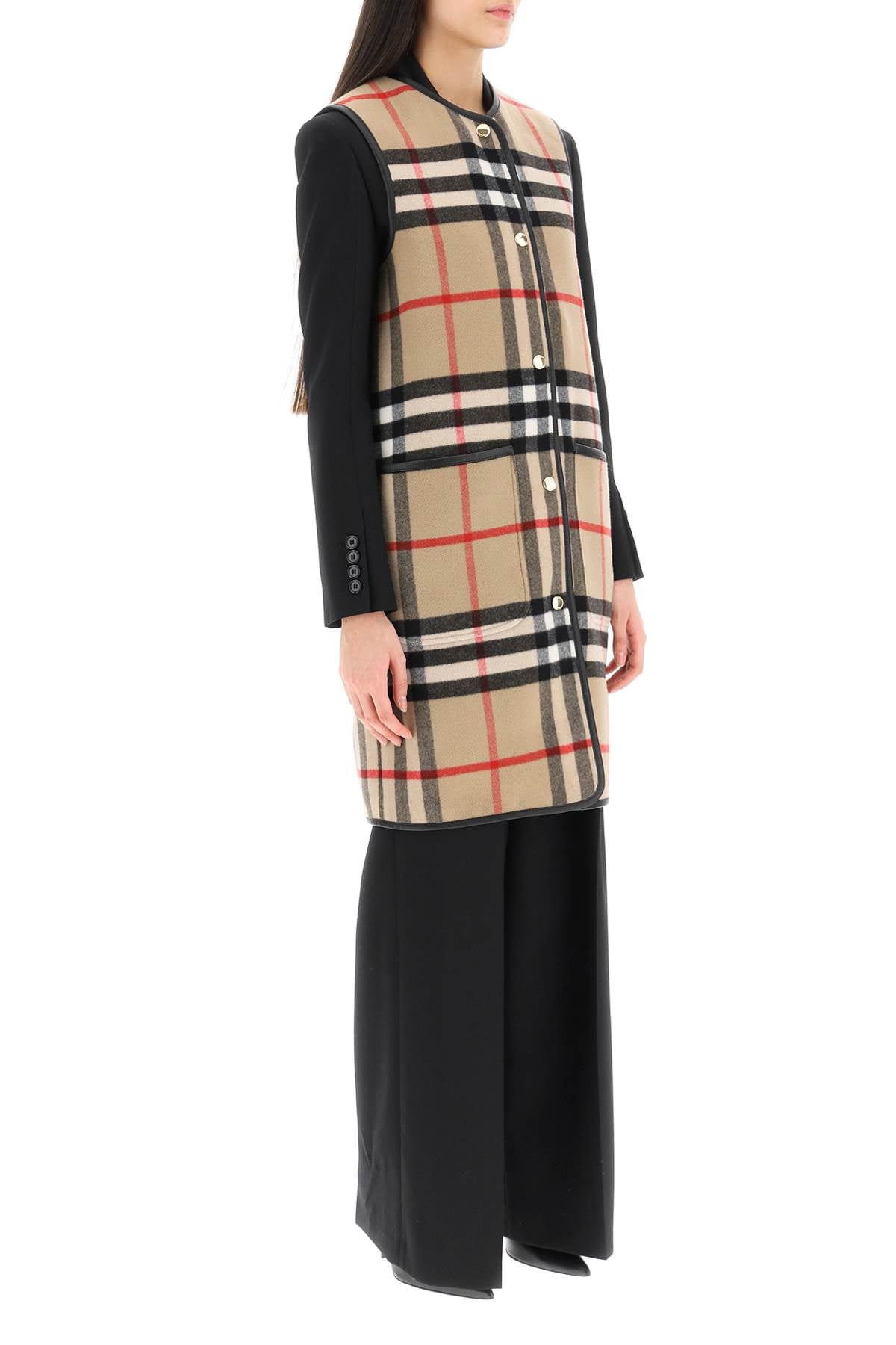 Burberry 'heritage' tartan wool warmer