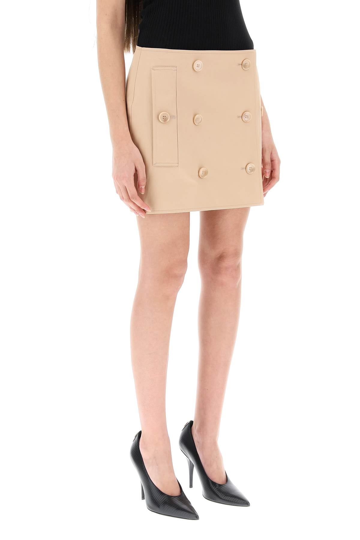 Burberry wrap mini-skirt