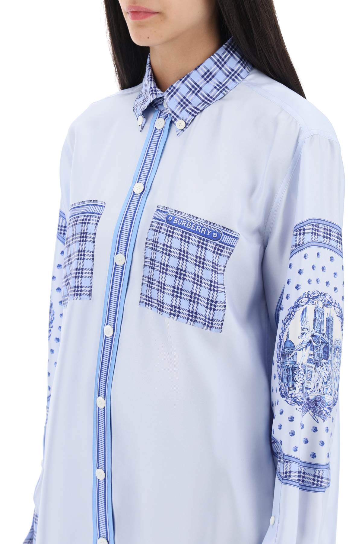 Burberry shirt in printed silk