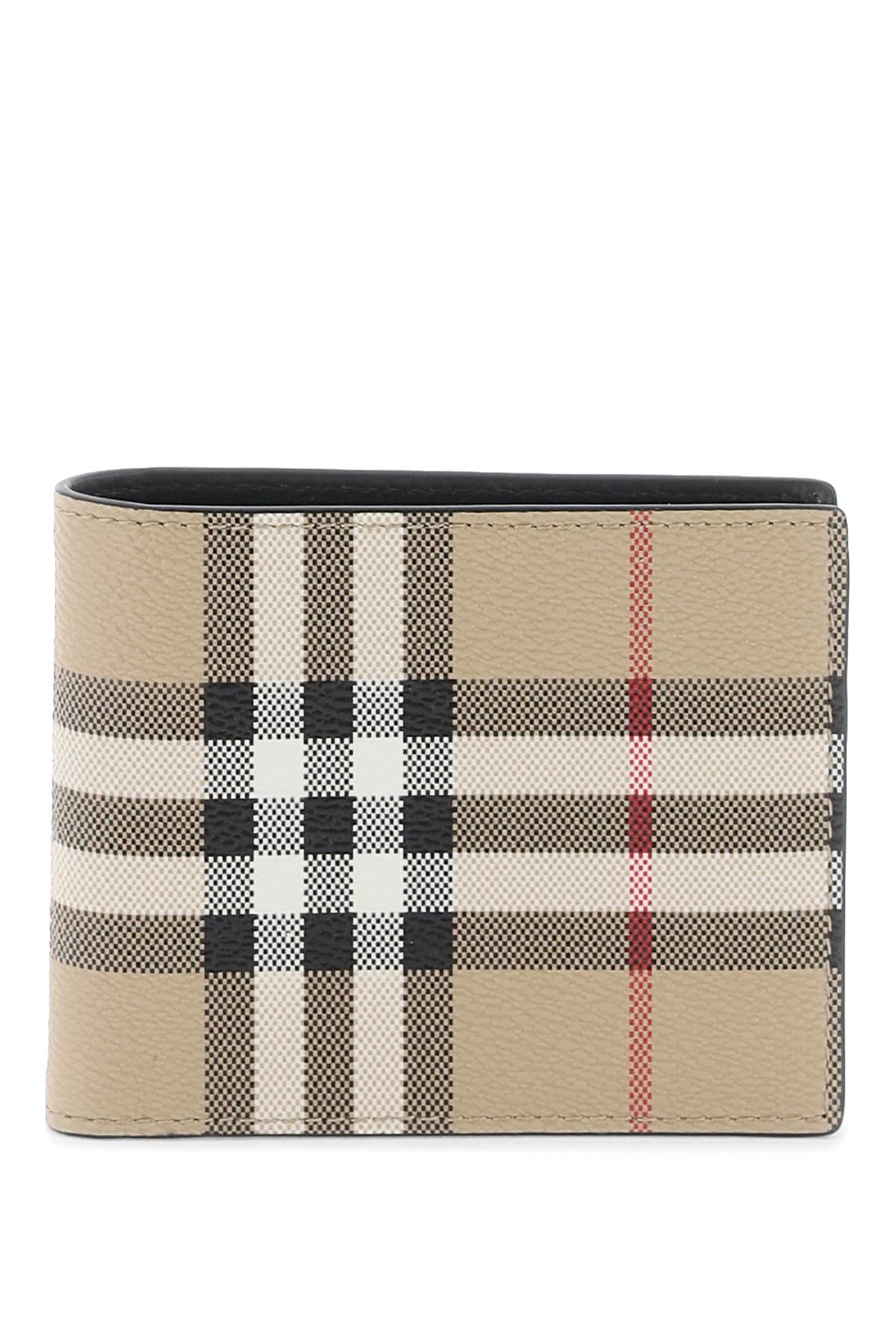 Burberry bifold wallet with check motiv