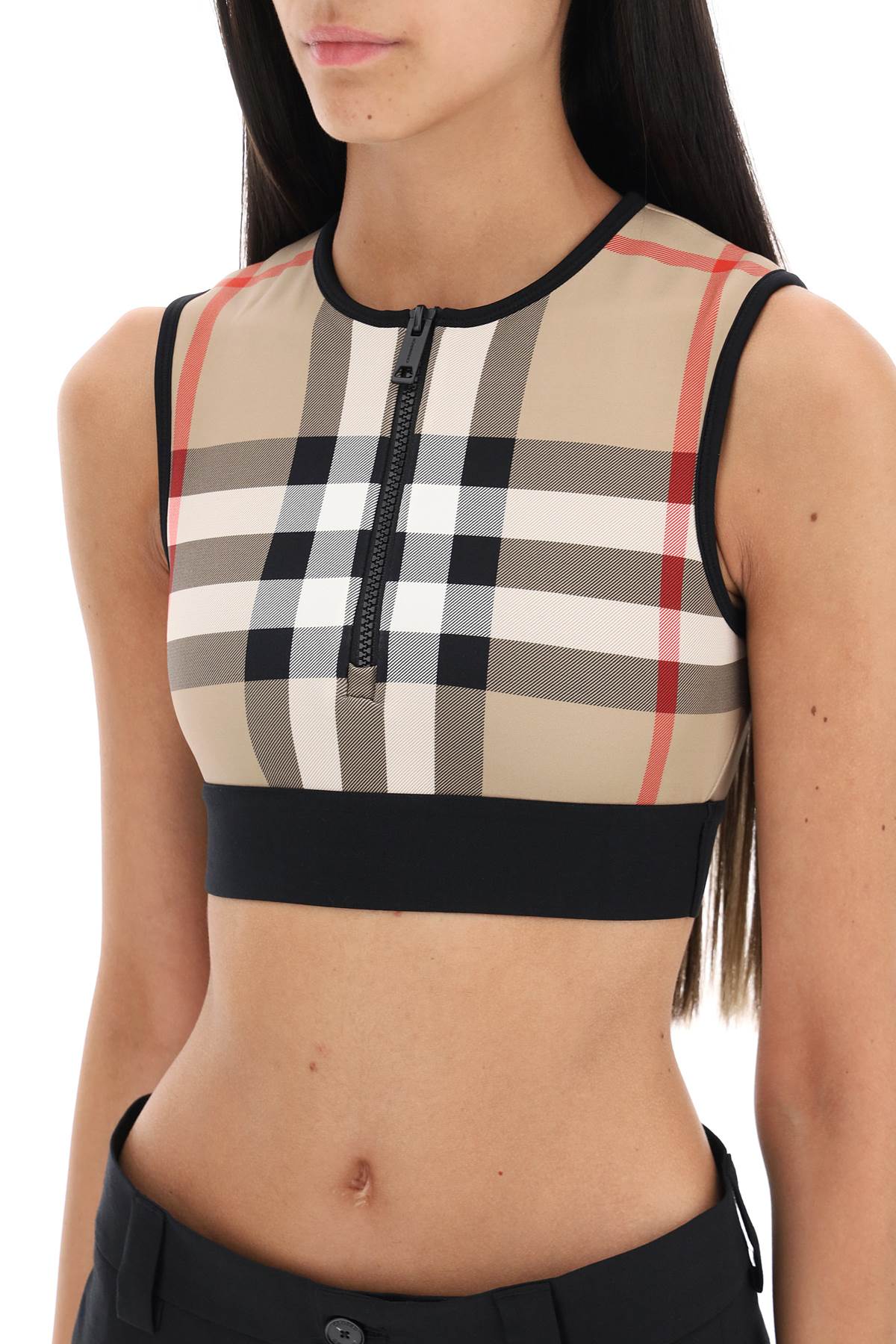 Burberry zadie scuba crop top