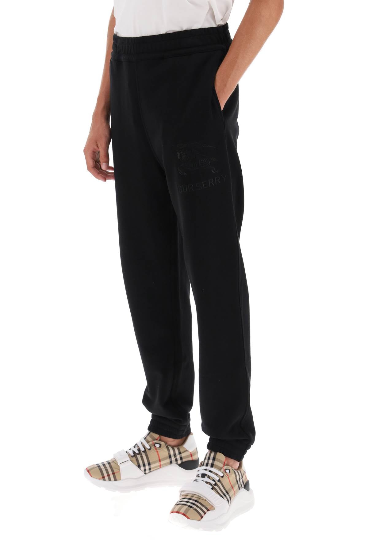 Burberry tywall sweatpants with embroidered ekd