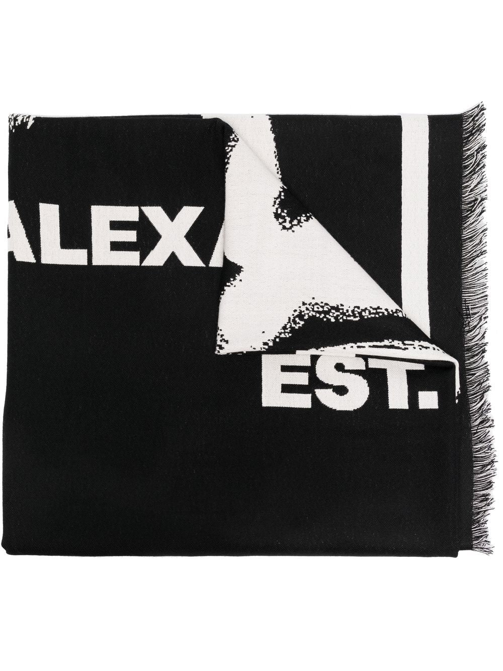 Alexander McQueen Scarfs Black