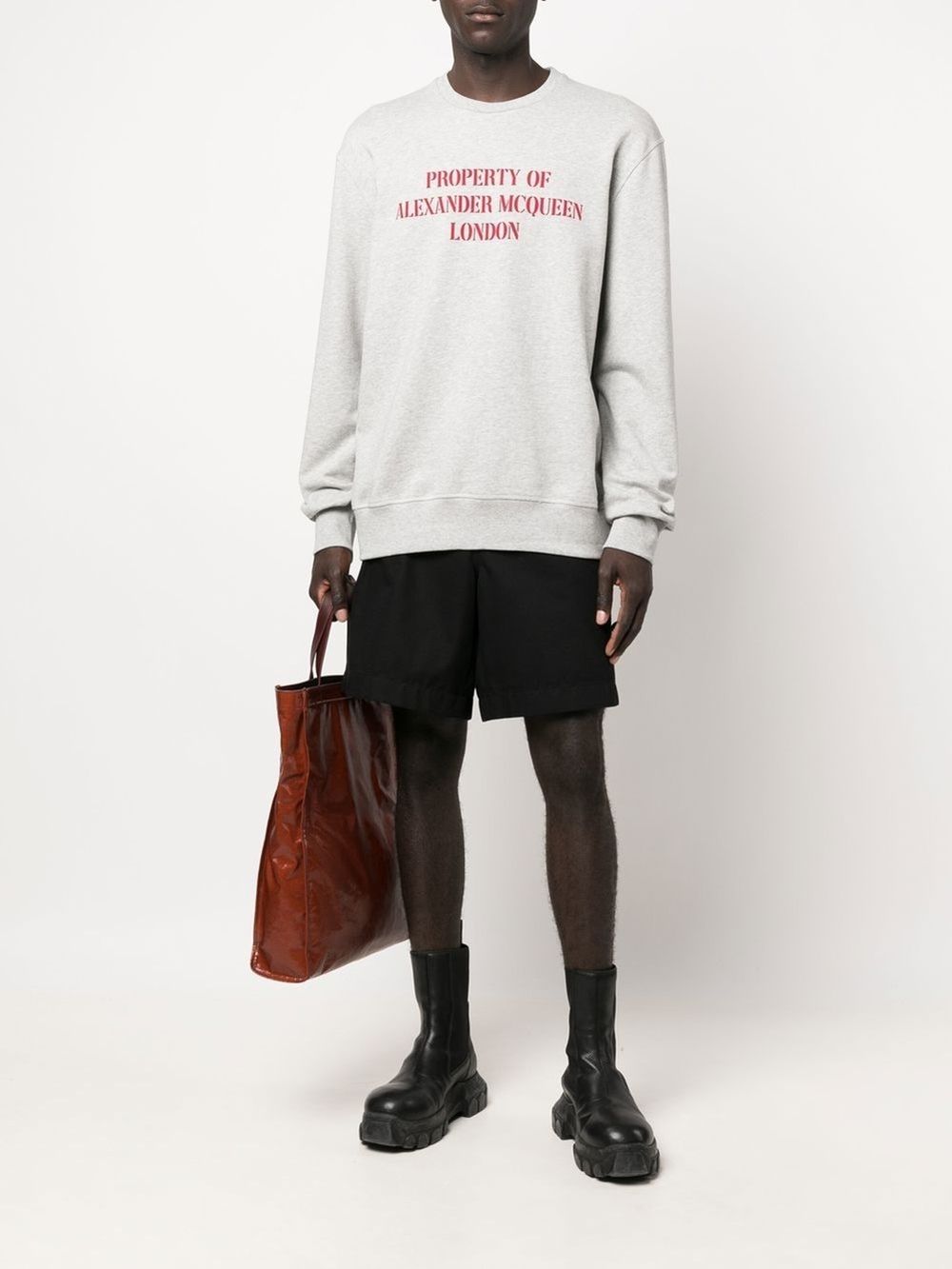 Alexander McQueen Sweaters Grey