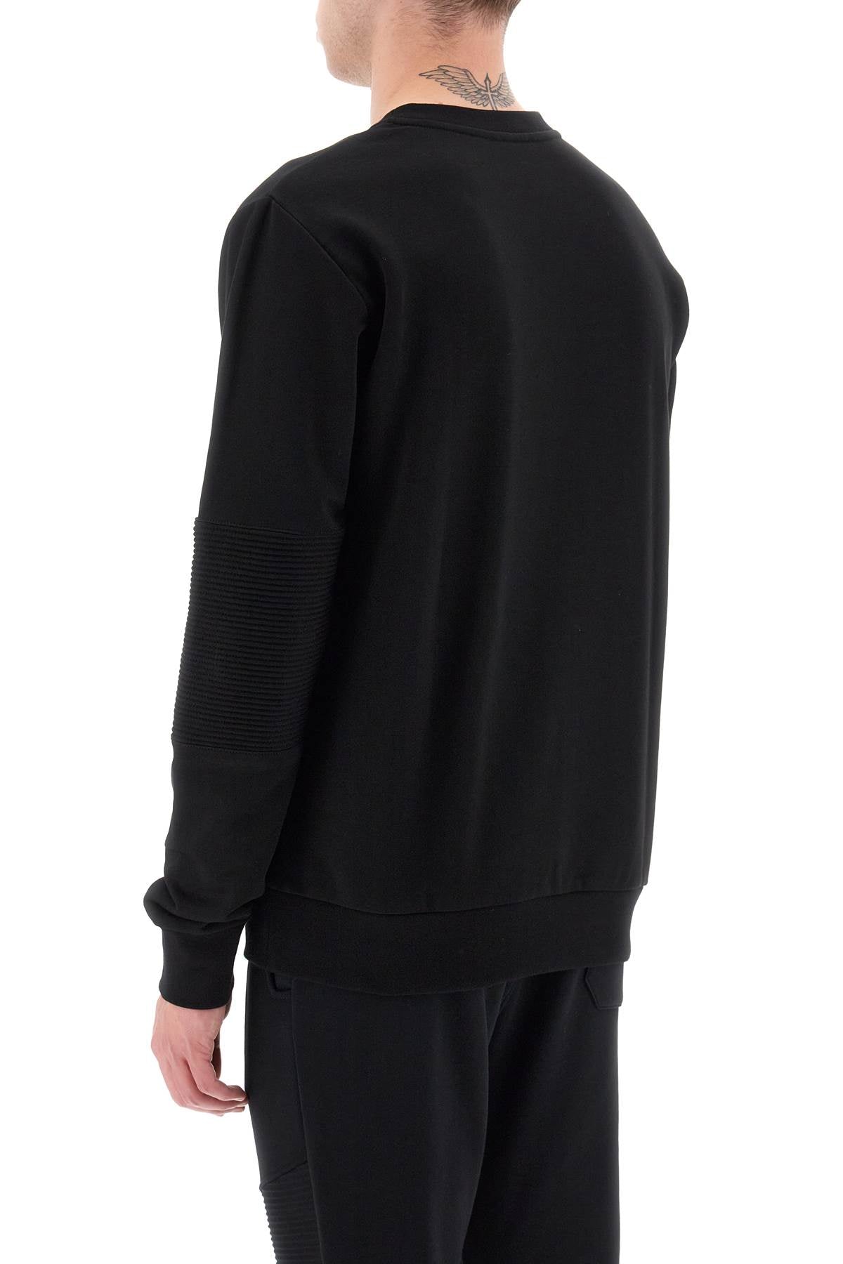 Balmain reflective logo sweatshirt