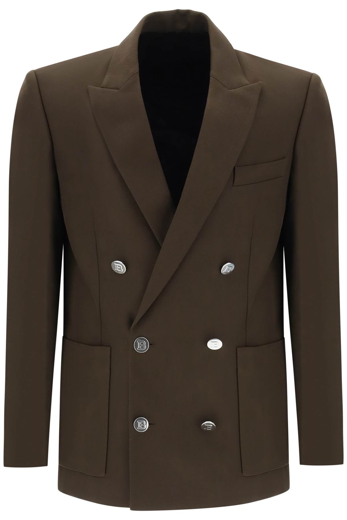 Balmain double-breasted jacket with monogram buttons