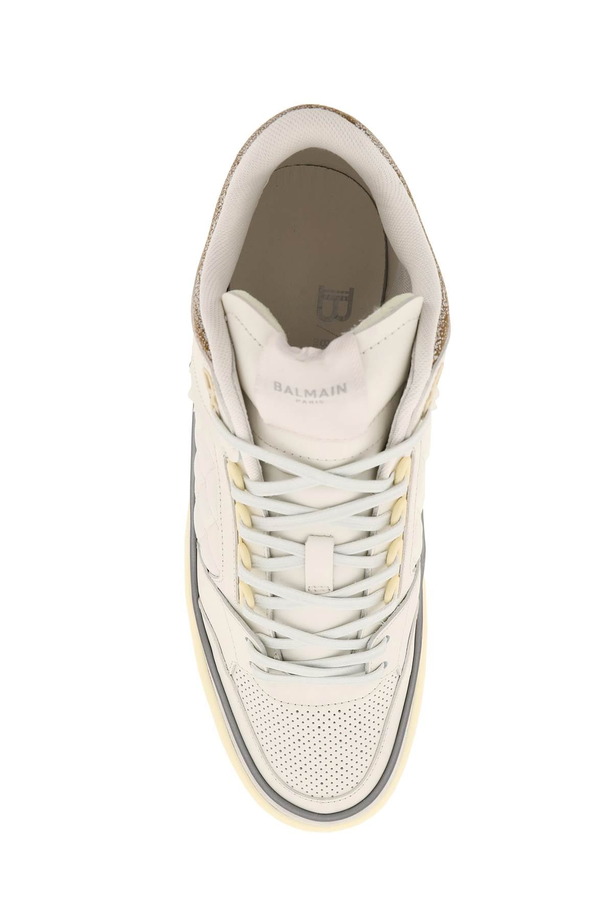 Balmain 'b court' mid top sneakers