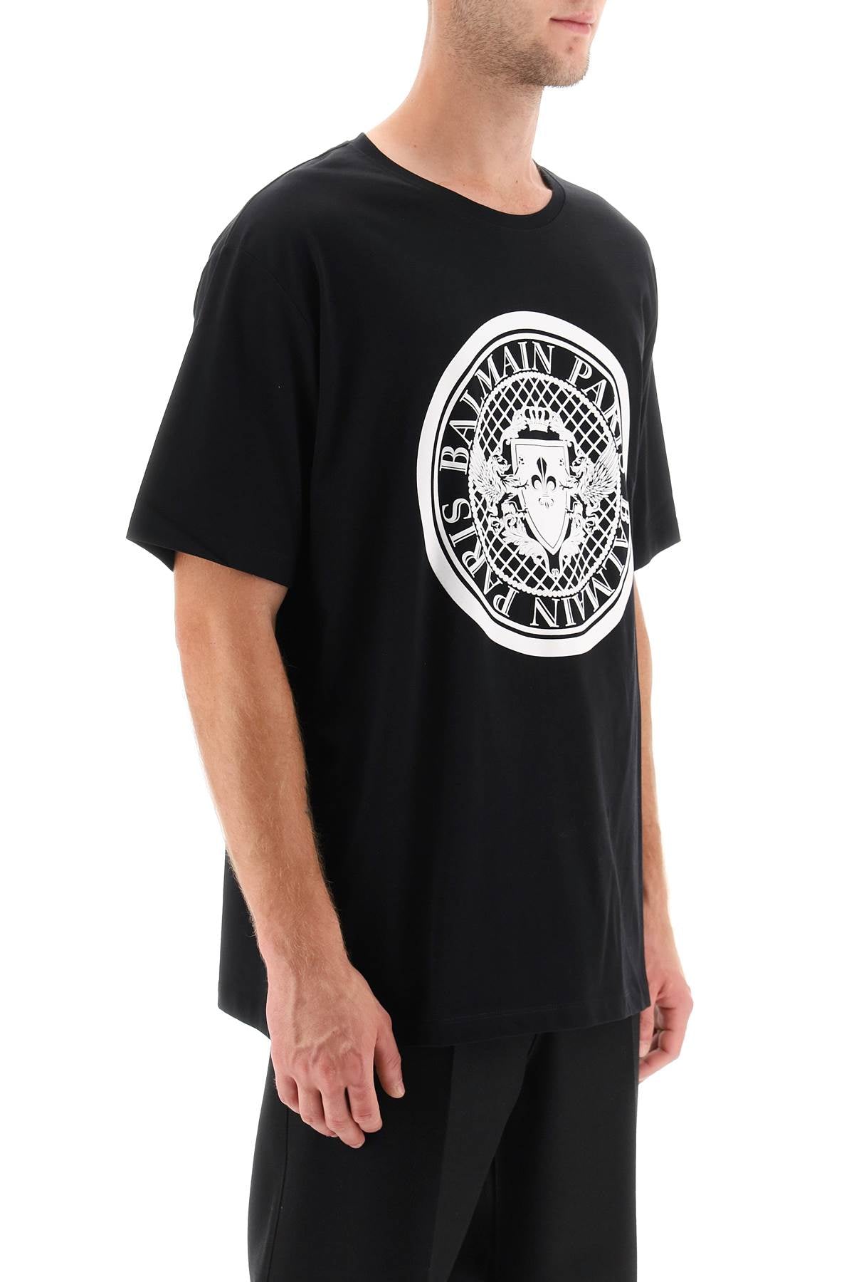 Balmain logo medallion t-shirt