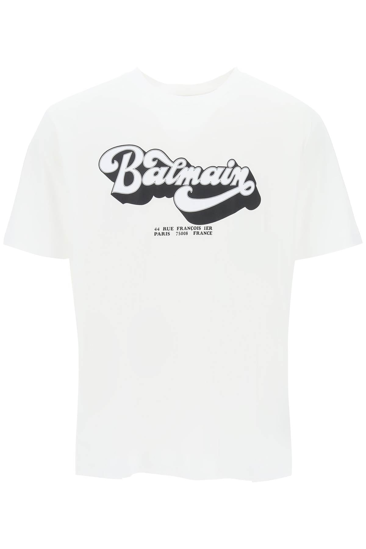 Balmain t-shirt with 'balmain 70's' retro print