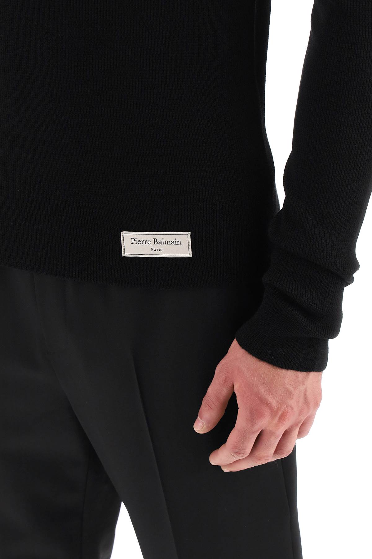 Balmain turtleneck sweatear in merino wool