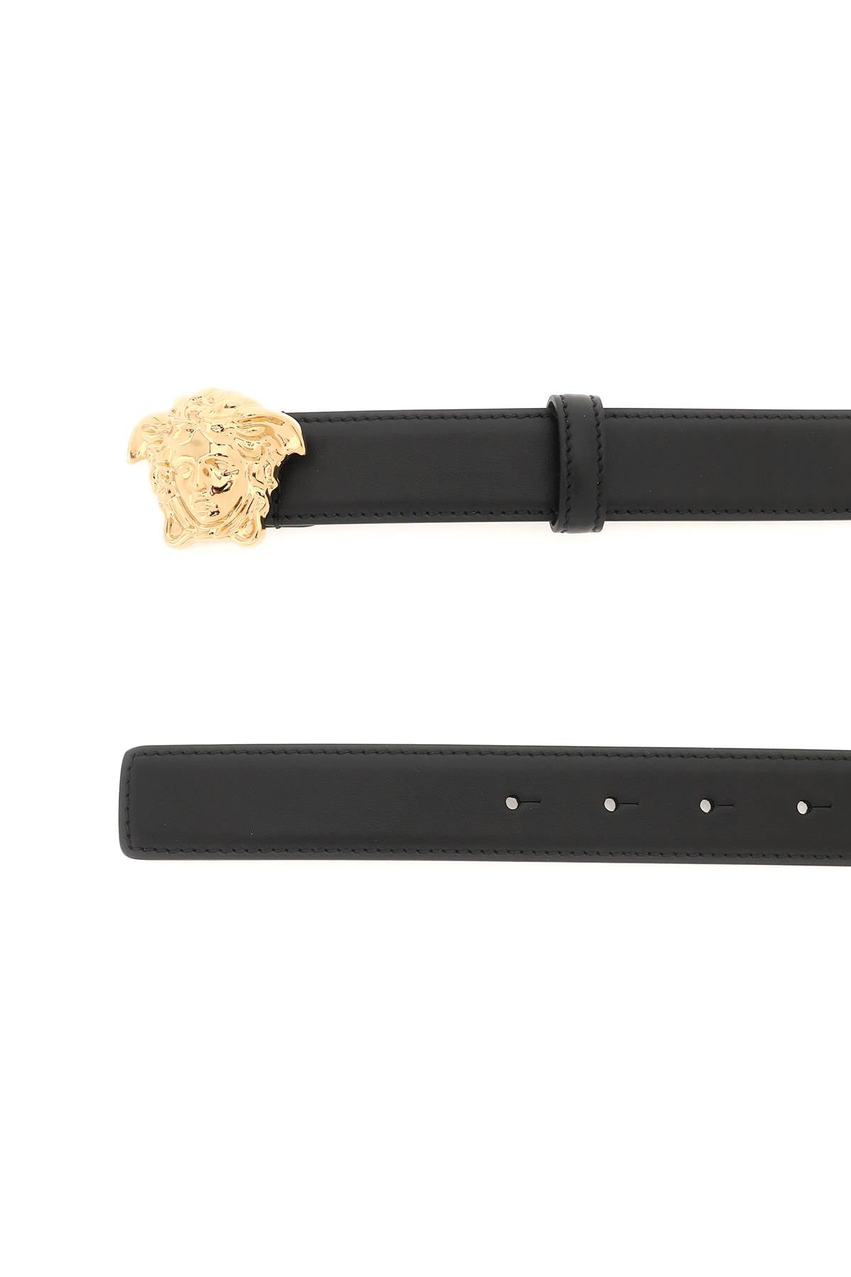 Versace medusa buckle leather belt